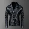 Punk Rock DJ Stage Faux Leather Men Coat High Quality Rivet Motorcyle Jacket Jaqueta Motoqueiro Chaqueta Cuero Men039s Fur 5875781