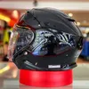 Caschi Moto Open Face Shoei J-Cruise II Casco Nero Lucido Equitazione Motocross Racing Motobike