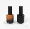 15ml Black Frost White Empty Nail Polish Glass Bottle 1/2oz nails enamel Containers glass-bottle with brush cap SN2966