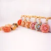 Keychain piccola margherita fiore catena portachiavi donna borsa accessori metallo pendente ragazza cinque foglia fiore portachiavi regalo creativo rre12144