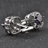 Zircon Diamond Cufflinks Formal Business Suit Shirt Cuff Link Button for Women Men Fashion Jewelry Will and Sandy Gift