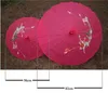 Groothandel Bruiloft Handgeschilderde Bloemen Kleurrijke Zijde Doek Paraplu Parasol Chinese Handwerk Umbrela