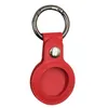 Porte-clés en cuir coloré Charms Party Favor Anti-perdu Airtag Protector Bag Localisateur de porte-clés tout compris Emballé individuellement Petit cadeau
