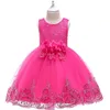 Kids elegante vestido de festa de noite 3-12 anos menina princesa vestido vestido de bola para adolescente crianças júnior roupas traje de casamento q0716