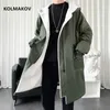 Wintermantel Männer mit Kapuze dicker hochwertiger Trenchcoat Männer, Herrenmode Windjacken Freizeitjacken, Plusgröße M-3XL 211011