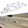 ABS Inserts autocollant adapté pour 2019-2021 année Chevrolet Silverado 3D décalcomanies lettres badge coffre arrière hayon Emblem2603