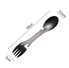 Servies Lepel Multi Tool Can Opener Statware Fork Draagbare Fles Bestek Multitool Camp Utensil Spork Rvs Picknick SN2658