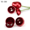 YO CHO Bud rose simulation flower creative rose shape jewelry box love confession gift box home furnishing decoration 210624