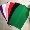 Skirts 11 Colors Yellow Blue BANDAGE Pencil Skirt 2022 Arrival Wholesale Red/black/white/green/pink Nude