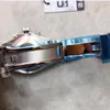 U1Factory Hombres de 40 mm Movimiento automático de pulsera Glide Lock Sapphire Glass Bisel Bisel de acero inoxidable Relojes de pulsera R123A