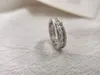 Grande promotion 3CT 925 Silver Ring élément célèbre élément imité Anneaux de diamant pour femmes bijoux de fiançailles de mariage entier7314963