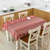 Nappe de lin décorative de style bohème imprimé épais rectangulaire couverture de salle à manger de mariage coloré tissu de thé géométrique 210626