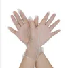 en Stock Gants Jetables Transparent Pvc Cuisine Lave-Vaisselle Nitrile Nettoyage À Domicile Sans Poudre Dhl