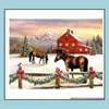 اللوحة Ding لوازم التلوين التعلم التعليمي ألعاب الهدايا الماس الشتاء الحصان الصليب غرزة الفسيفساء