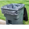 50 PcsSet Big Capacity Trash Bag Heavy Duty 15 Gallon Large Commercial Garbage Yard Black el Market 2112151041573