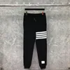 Calça masculina da marca de moda de moda masculina masculino masculino homem puro algodão esportivo casual calça de pelúcia de inverno masculino atropelamento