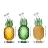 7,8 Zoll Wasserpfeifen Glasbongs Dabber Rigs Wasserbong Pfeife Tabak Rauchen Bubbler Rauchpfeifen Bongs Flaschen Ananas-Design 14,4 mm Gelenk