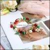 Charme Bracelets Bijoux Bracelet Suspendu Perle Cloche Boule De Diamant Cristal Perle Flocon De Neige Arbre Poli Alliage Drop Delivery 2021 Vkyc2