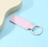 Party Favor Keychain Solid Färg KeyRing PU Pendant Nyckelring för gåvor och smycken Tillbehör DD928
