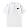 2021 Polosシャツ男性のデザイン高級卸売襟ヨーロッパメンズスプライシング高品質の綿パッチワークの手紙TシャツデザイナーカジュアルトップスTシャツTee