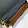 Marmont Luxury Designer Axel Väskor Guldkedja Flap Mini Bag med Keychain Serienummer Mode Kvinnor Handväska Hjärtor Quilted