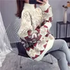 Winter Spring Style Lazy Wind Net Red Super Fire Retro Turtleneck Pullover Shirt Loose Thick Sweater Women 210427