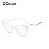 Sunglasses Frames Sexy Lady Cat Eye Glasses Women Red White CCSPACE 45045 Brand Designer Optical EyeGlasses Metal Temple Fashion E1145001