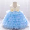 Girl039s Kleider Sommer Kleinkind Taufe Kleid Abend 1. Geburtstag Für Baby Mädchen Kleidung Schleife Prinzessin Party Spitze Kuchen7144238