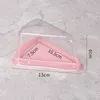 4 Cores Transparentes Plástico Caixa De Bolo Queijo Triângulo Bolos Boxs Blister Restaurante Dessert Embalagem