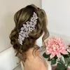 Legering Bloemen Bruids Kroon Kammen Bruiloft Hoofddeksels Bruids Hoofdband Bruids Tiara Hoofddeksels