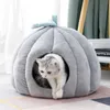 Foldável e removível cama de gato auto aquecimento para casa de cães interior com colchão cachorrinho esposa espreguiçadeira cinza ropa para perro gota 210924