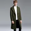 Men's Wool & Blends Arrival Fashion High Quality Tide X-long Luxury Winter Coat Male Casual Double Breasted Thick Plus Size S-5XL6XL 11191