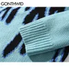 GONTHWID Hip Hop Sweaters Fire Flame Knitted Sweater Jumpers Streetwear Harajuku Mens Fashion Casual Pullover Tops Coats 211006