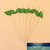 Forks 100pcs Disposable Fruit Picks Bamboo Cake Cocktail Sticks Party Supplies Favors For Home Bar (Pointed Leaf 12cm)1 Factory price expert design Quality Latest