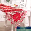 Semester Julbord Runner, Cutwork Broderad Blommig Julblomma Dresser Scarf Table Topper För Hem Mat Mat Fabrikspris Expert Design Quality Senaste