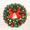 Coroas de flores decorativas 2021 guirlanda de natal ao ar livre decorações de natal sinais casa jardim escritório varanda porta da frente guirlanda pendurada 2022 y