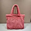 Großhandel High-End-Plüsch-Einkaufstasche Umhängetasche für Frauen Brusttasche Dame Tote Handtaschen Geldbörse Messengerbag Handtaschen Bunte Dickey0750