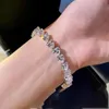 Luxurys Desingers Bracciale con ciondolo Full Diamond Love Moissanite Bracciale irregolare Lampeggiante Donna Semplice Abito da spiaggia per diserbo a mano Co6419965