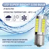 1pcs Araba Switchback LED Turn Sinyal Işığı 1156 1157 3157 Tam Alüminyum Gövde 360 ​​Derece Işın 6000K Işıklar 1156-15SMD Su geçirmez ampul