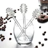 Bâton à mélanger transparent cuillères en verre miel louche distributeur de sirop bâtons créatif café confiture mélange fournitures pour pot outils de cuisine