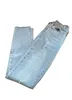 Dames casual jeans slanke broek met logo rits knop decoratie comfortabele ademende broek outdoorkleding