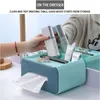 Tissue Boxes & Napkins Desk Creative Double Layer Box Environmental Protection Towel Napkin Office And Home Decoration