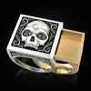 ALLAGES DE MARIAGE LIEMJEE PERSONNALITÉ LION SKULL RING CRÉATIVE BOX INVISIBLE BOX RACKIR BIJOUR POUR LES MENS FEMMES DÉPARTIONS NAMOUR CHARM Gift A5992787