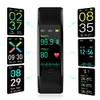 Güncelleme 0.96 OLED Renk Ekran Bluetooth Akıllı Bant F07T Bilezik IP68 Su Geçirmez Yüzmek Kalp Hızı Smartwatch Spor Izle Android IOS Için
