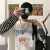 T-shirts Kawaii Anime Fruits Basket Soma Momiji Souma Kyo T Shirts Estetik Harajuku Tecknad Tops Casual Summer Långärmad Män T-sh