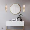 Wall Lamps Melange Elongated Sconce Postmodern Natural Marble Light Creative Luxury El Club Indoor Bedside Reading Lamp