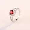 Anéis de cluster redondo Ruby Diamond Anillos de para mulheres Bagues ou Jaune Bizuteria Sapphire Jóias Ametista Etoile Bizuterias