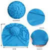 Braided Knotted Turban Headwrap Soild Color Bandanas Stretchy Beanies Hat Women's Muslim Hijabs Party Outdoor Soft headcover