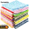 テラミラ50pcs /パック20 * 25cmの綿織物のための綿織物手工芸機関のパッチワークの布のキルティングニードルワークチルダなしリピートデザイン210702