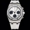 ZF Montre de Luxe Womens Watches Wristwatch 37mm 7750 Movement Movement Steel Relojes Case Rubber Strap Wristwatches Diamond Watch